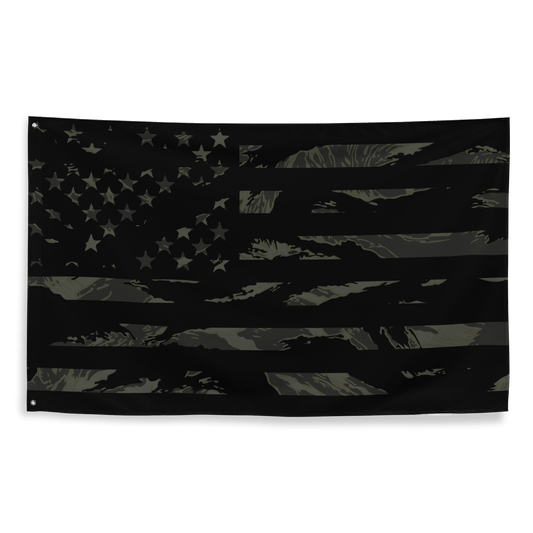 Black TigerStripe American Flag - OVR & OUT