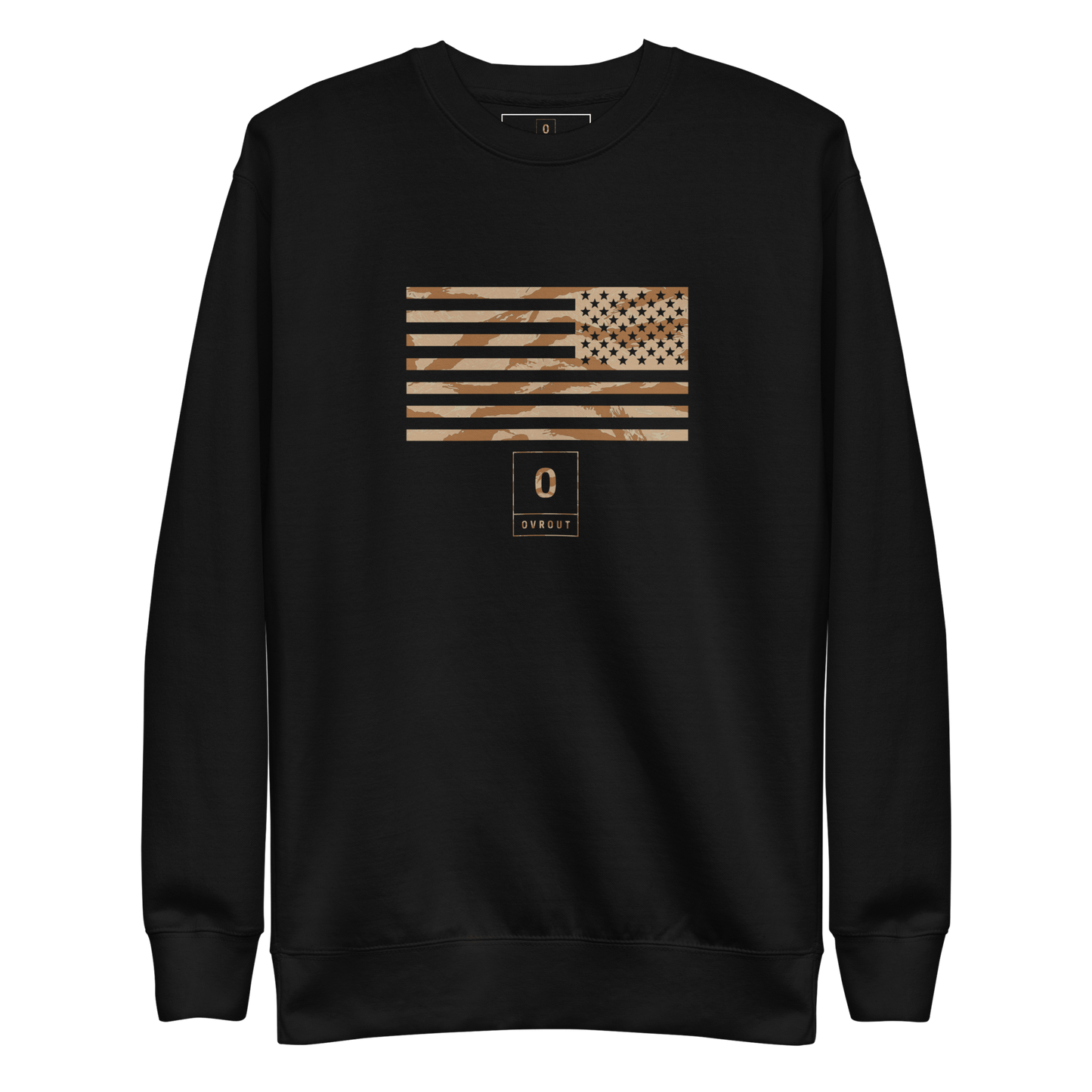 Desert Tiger American Flag Unisex Pullover - OVR & OUT
