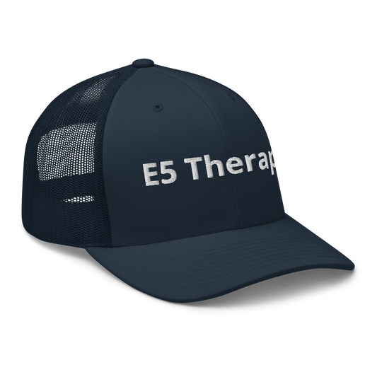 E5 Therapy Group Trucker Cap - OVR & OUT