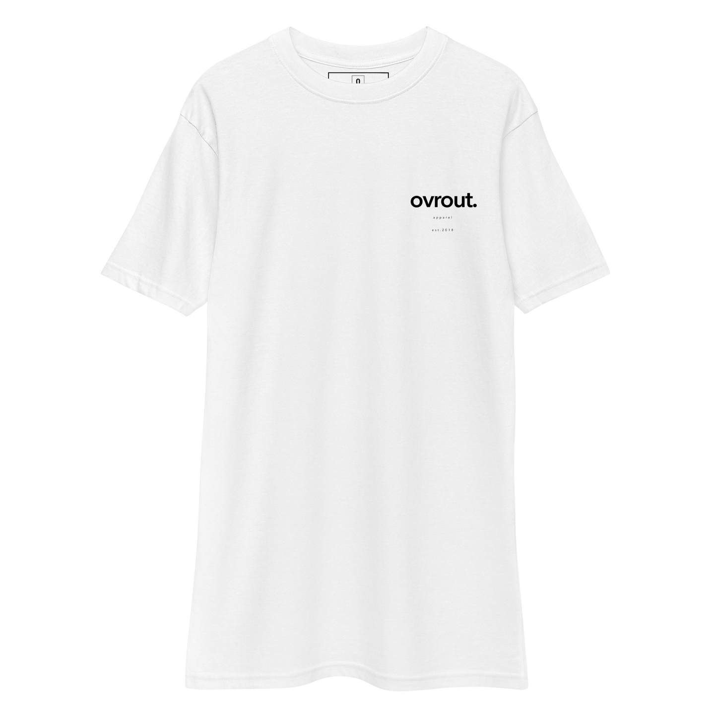 EST 2018 heavyweight tee - OVR & OUT