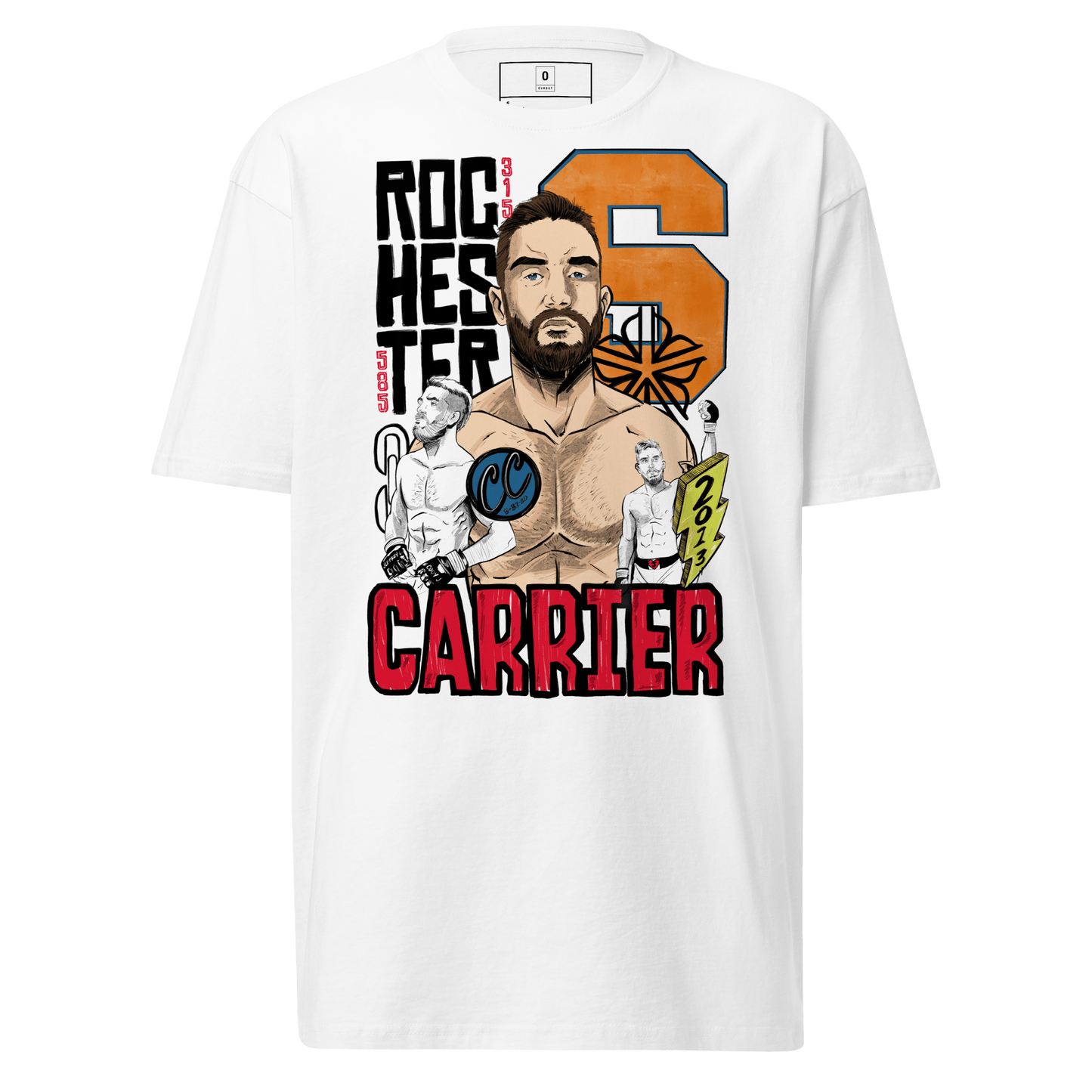 Kevin Carrier premium heavyweight tee - OVR & OUT