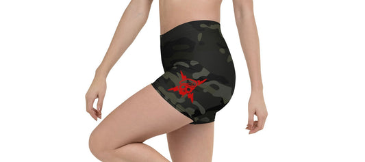 Women’s Multicam Black Stretch Shorts - OVR & OUT