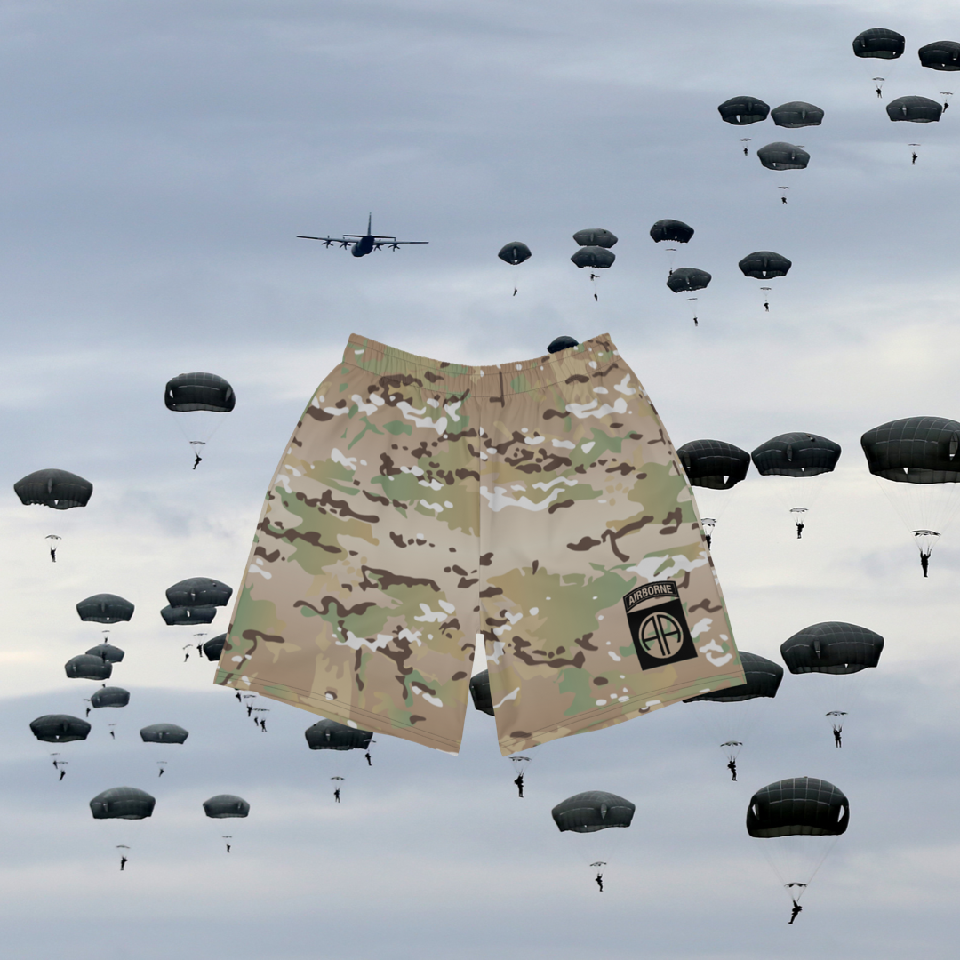 82nd Airborne Multicam shorts - OVR & OUT