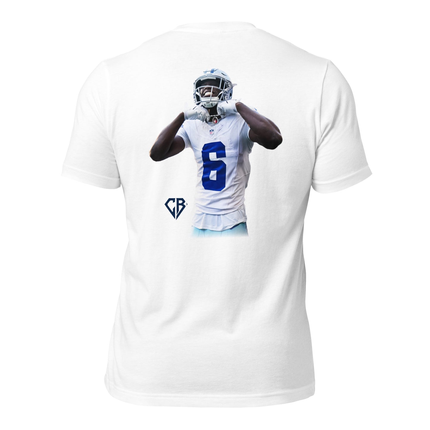 Back Camden Brown CB Tee in White — OVR & OUT Performance Apparel