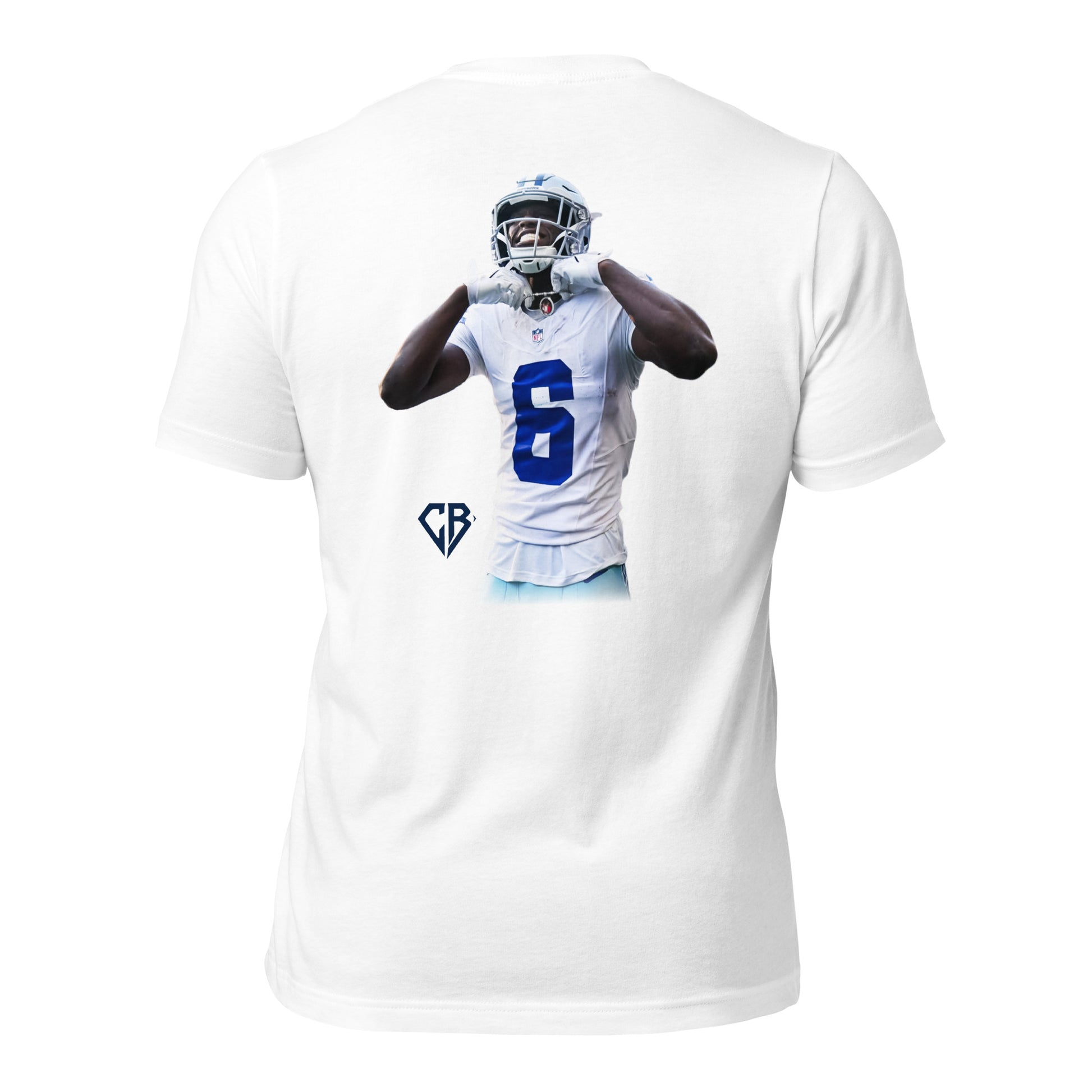 Back Camden Brown CB Tee in White — OVR & OUT Performance Apparel