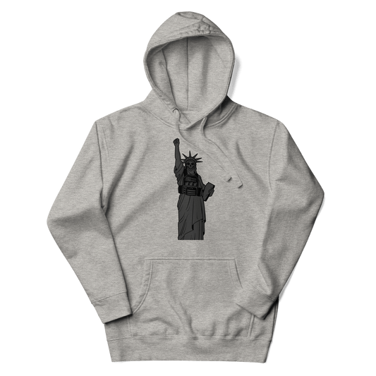 Blacked Out Liberty Unisex Hoodie - OVR & OUT