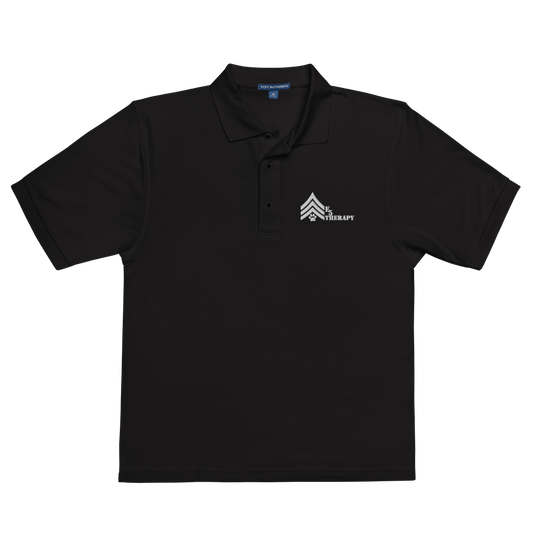 E5 Therapy Group Men's Premium Polo - OVR & OUT