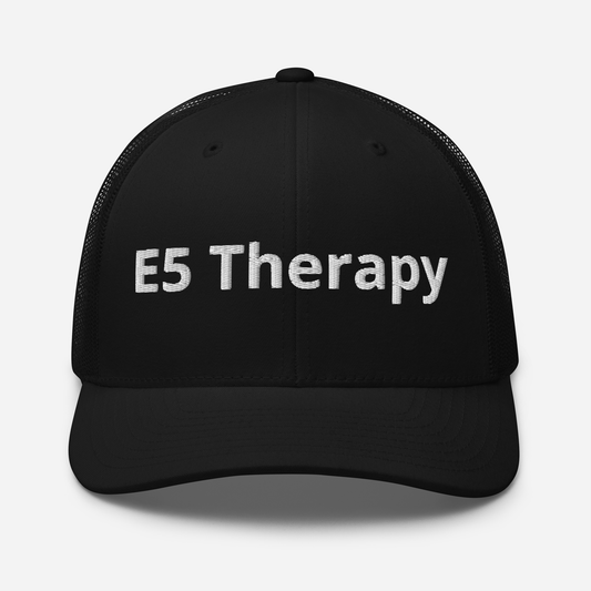 E5 Therapy Group Trucker Cap - OVR & OUT