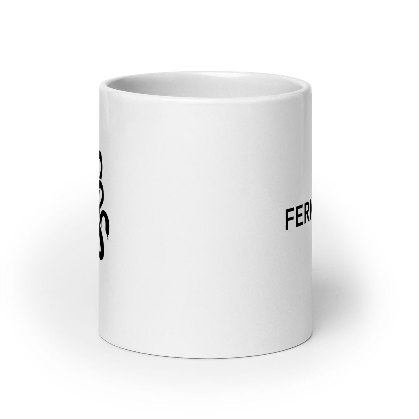 Ferio Tego White glossy mug - OVR & OUT