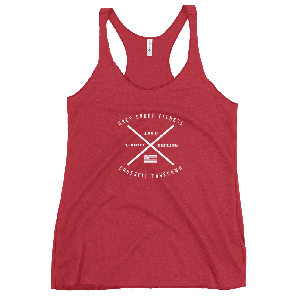 Grey Group Women's Racerback Tank - OVR & OUT