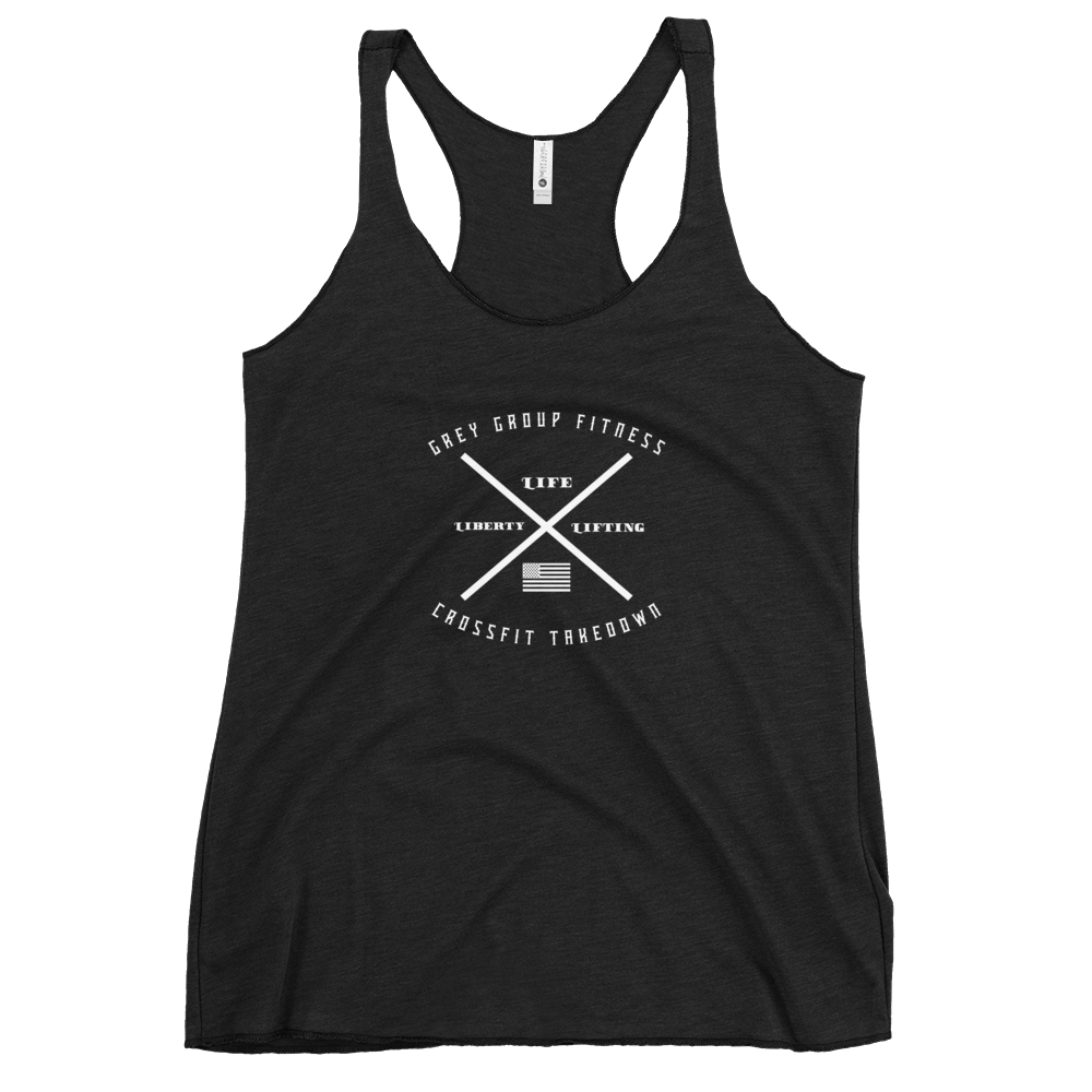 Grey Group Women's Racerback Tank - OVR & OUT