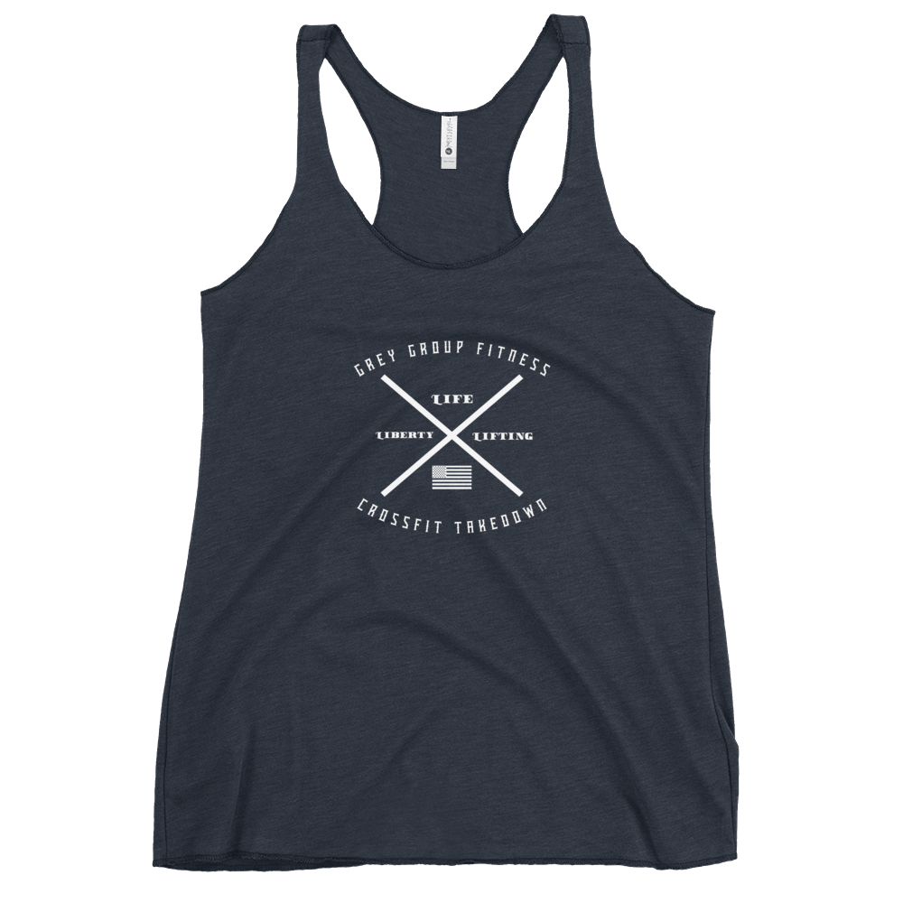 Grey Group Women's Racerback Tank - OVR & OUT