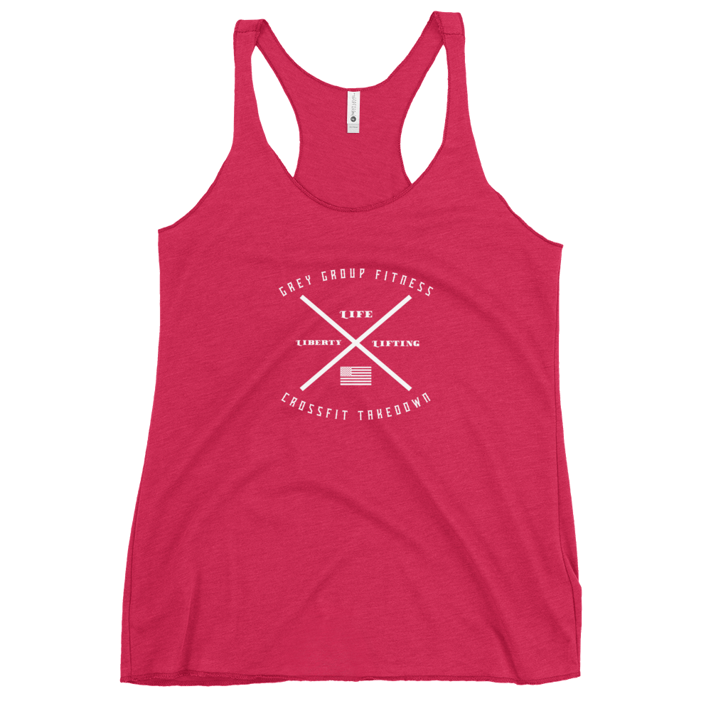 Grey Group Women's Racerback Tank - OVR & OUT