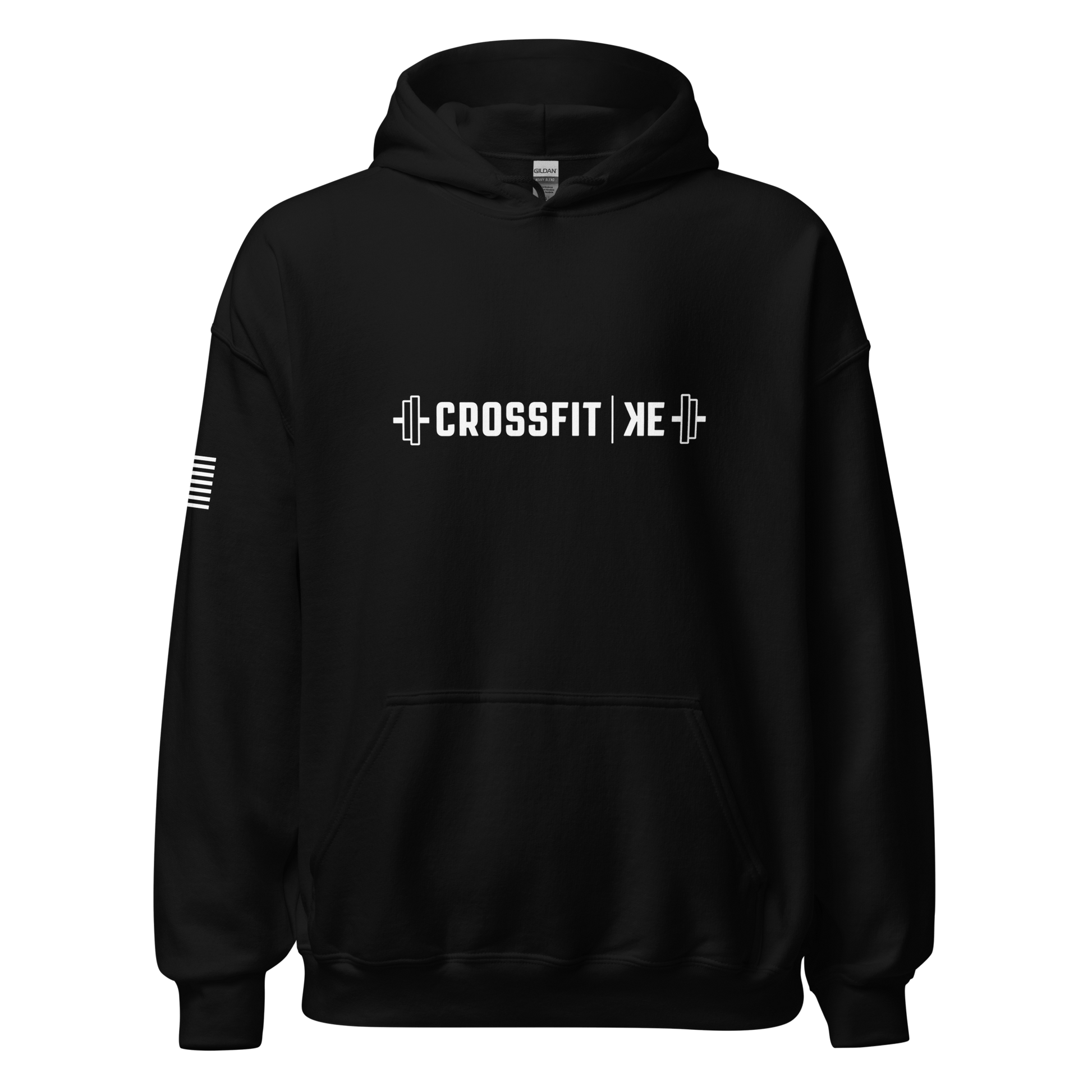 KE CrossFit logo black Unisex Hoodie - OVR & OUT