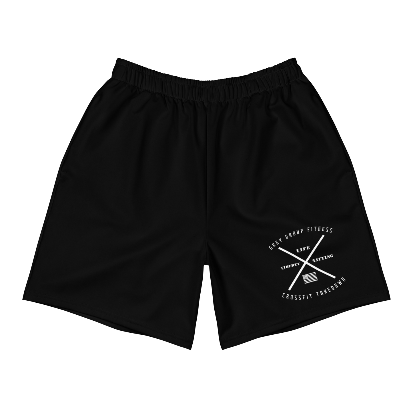 Men's Black Grey Group Shorts - OVR & OUT