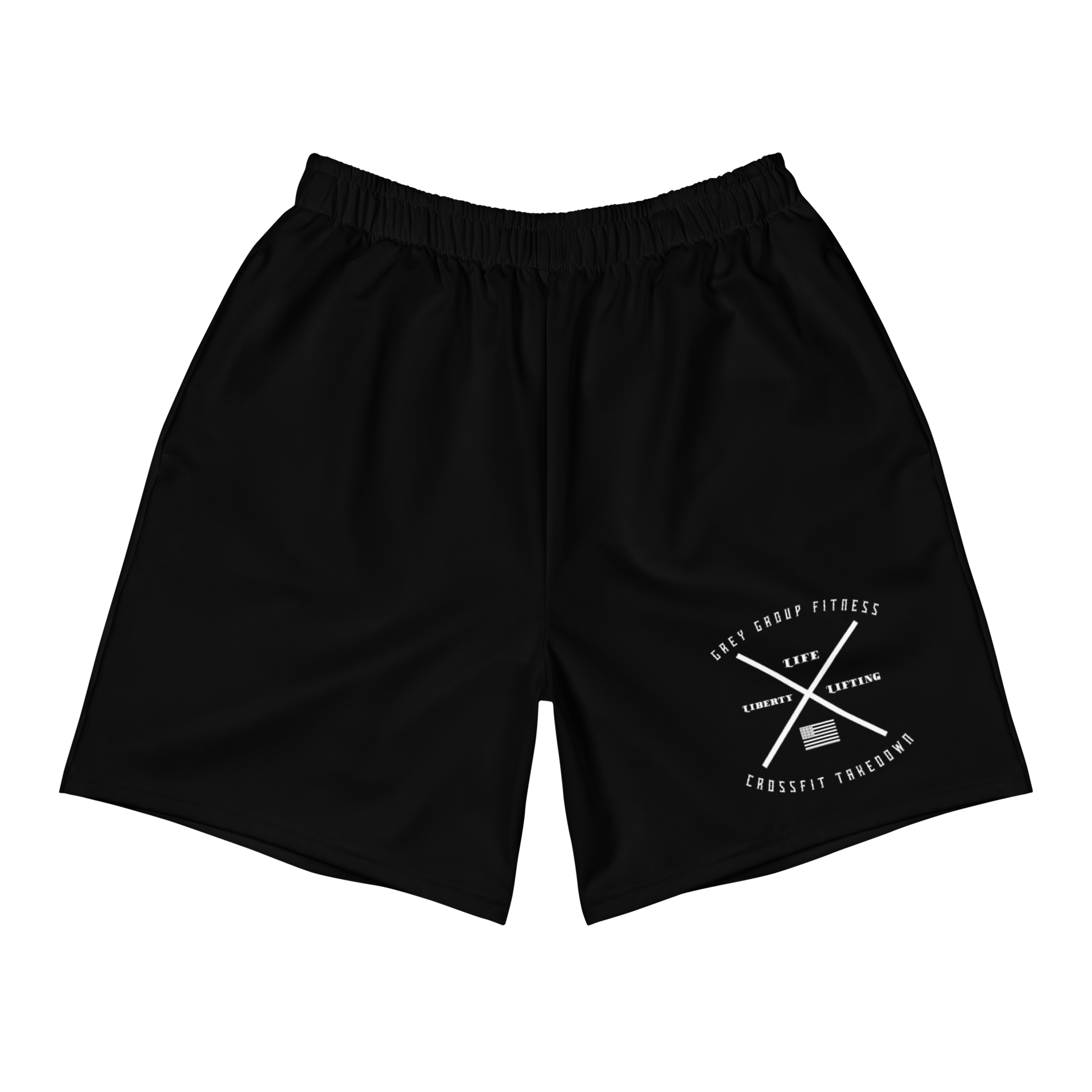 Men's Black Grey Group Shorts - OVR & OUT