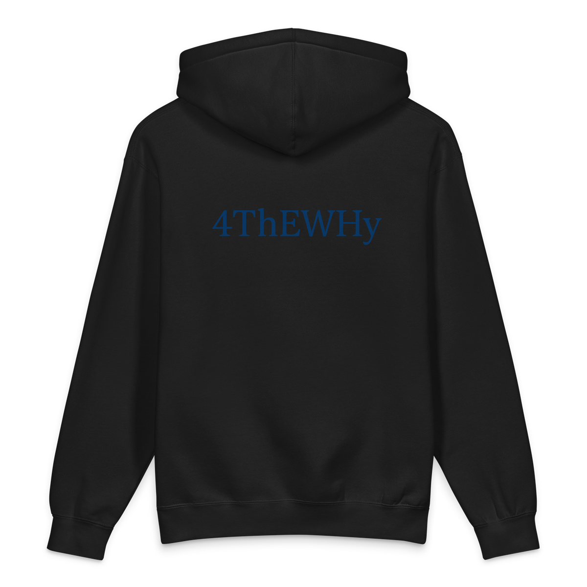 Camden Brown 4TheWhy Hoodie in Black, back view