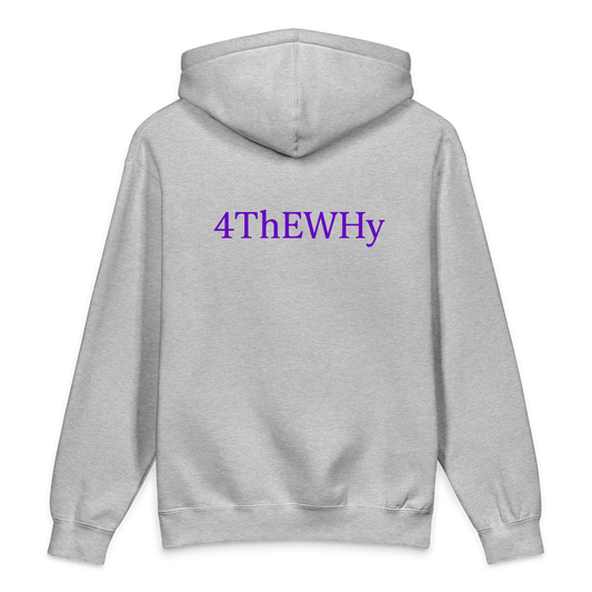 Camden Brown 4TheWhy Hoodie in Grey Heather, back view