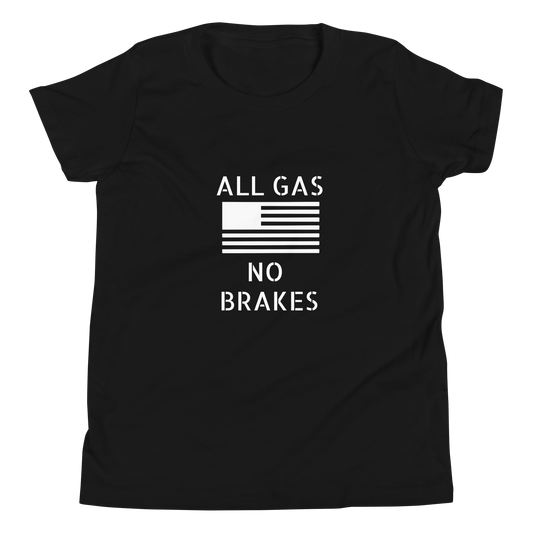 Youth All Gas No Brakes Short Sleeve T-Shirt
